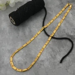 1 gram High Quality Indian Polished “20” Inches GoldChain for Men and boy Gold-plated Plated Alloy Chain-image-93