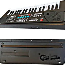 Electronic Piano Keyboard with 37 Keys and Microphone (Black)-1