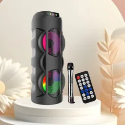 Clairbell Bluetooth Party Speaker with mic Upto 7 Hrs playback With Deep Bass Sound F95 40 W Bluetooth Soundbar-image-4