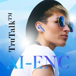 ptron Basspods Tour with AI-ENC Calls, 45hrs Playback, Pristine Audio,50ms Low Latency Bluetooth Headset image 3