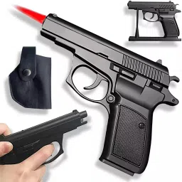 ™Z83 BZZ Black Pistol Shaped Gun Shaped refillable Cigratte Lighter Flame Fully Metal Gun Shaped Jet Flame Windproof Cigarette Lighter Pocket Lighter-37