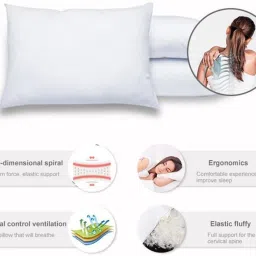P1 FIBRES INSIDE SUPER SOFT Polyester Fibre Solid Sleeping Pillow Pack of 1-image-45