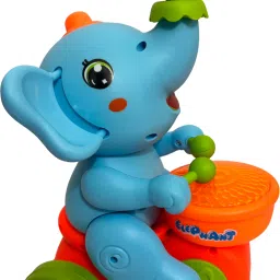 Cute Elephant Musician Toy with Levitation Ball on Nose with Dazzling Light Drum-16