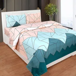 chhilakiya 144 TC Microfiber Double Geometric Flat Bedsheet-picture-6
