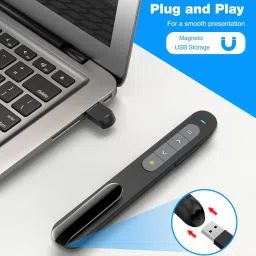 BTS Wireless Presenter Remote Presentation Clicker,RF 2.4GHz USB with Volume Control Slide PowerPoint Clicker for Computer Laptop Mac Presenter image 5