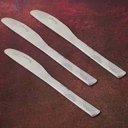3 Pieces Premium Stainless Steel Butter Knife for Home & Kitchen, 3 mm Thick Stainless Steel Butter Spreader Set-image-98