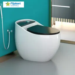 New modern home bathroom toilet commode round egg shaped toilet bowl Preimum Grade Ceramic's One Piece FloorMounted Commode Western Commode-10