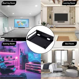 taido Multi-Purpose Wall Mount Setup Box Stand for Set Top Box/Wi-Fi Stand Rack Shelf Iron Wall Shelf image 4