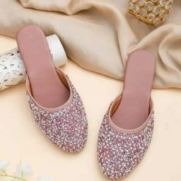Designer Jaipuri Rajasthani Mojari Bellies Slip On For Women Bellies For Women-image-19