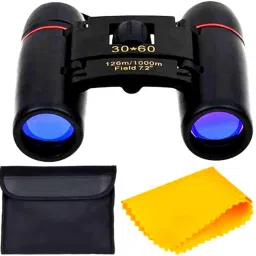SellRider 30x60 Magnification Foldable Outdoor Binoculars with Strap and Pouch Digital Binoculars-image-61