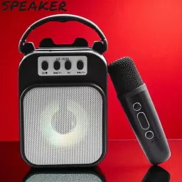 Nilesawar A135 Bluetooth Singing Microphone with Built-in Speaker – Party-Ready Mic 5 W Bluetooth Speaker-image-60
