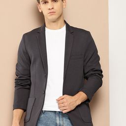 invictus Men Solid Double Breasted Casual Blazer-picture-42