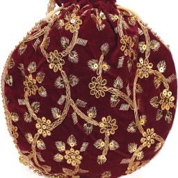 Girls Maroon Potli-image-15