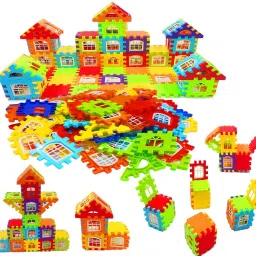 tirth Multi Colored Happy Home Building Blocks Toys 150 pcs (Multicolor) image 4