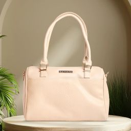 Women Beige Satchel-image-2