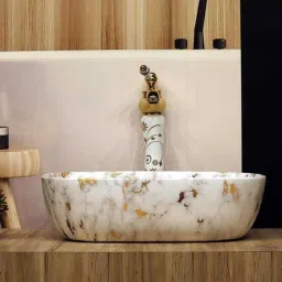 Premium Designer Ceramic Wash Basin(18x13x5 ) N/108 Table Top Basin-image-69