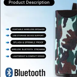 Worricow 100% GOOD QUALITY Outdoor Bluetooth Speaker Portable Wireless Column Music Box With Torch Light compatible with All Smartphone perfect for picnic,tour,use for kitty party, travelling 10 W Bluetooth Speaker image 5