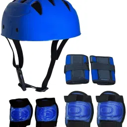 Kid Skating Protection Kit Helmet Elbow Guard Knee Guard Hand Guard( Medium ) Cycling Guard Combo-14