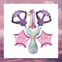 Printed Mermaid Theme Party Decoration Foil Balloon. Balloon-image-57