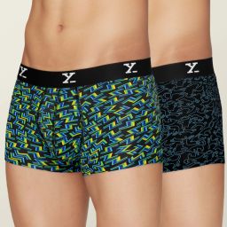 Pack of 2 Shuffle Intellisoft Micro Modal Printed Printed Men Trunk-picture-0