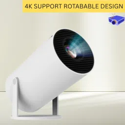 CLAIRBELL Mini HD Projector for Home 4KSupport With Built-in App Netflix/Prime/YouTubeV134 (4500 lm / 1 Speaker / Wireless / Remote Controller) Portable Projector-18