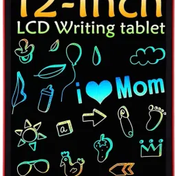 LCD Writing Tablet 12 Inch Reusable E-Note Pad Best Gift for Kids Boys Girls-108-4