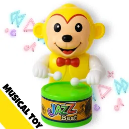 Drummer Key-Operated Monkey Toy For Baby Kid with Drumming and Dancing Action-24