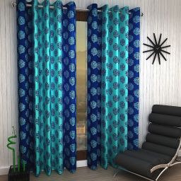 153 cm (5 ft) Polyester Semi Transparent Window Curtain (Pack Of 2)-1