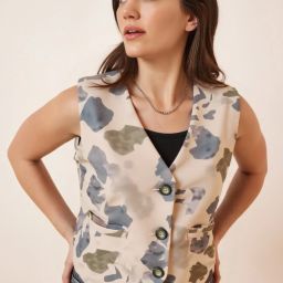 Printed Women Waistcoat-image-98