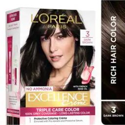 Excellence Creme Hair Color 3 Dark Brown/Natural Darkest Brown-image-17