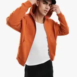 Men Floral Embroidered Oversized Zip-Front Hoodie-image-46