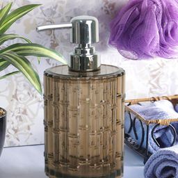 OBSESSIONS Brown & Silver-Toned Solid Agua Crystal Soap Dispenser-15