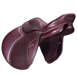 Horse Riding Paddock All Purpose Leather Saddle 17.5 Brown-image-45