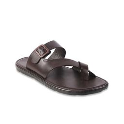 Mochi Men Brown Solid Comfort Sandals-picture-32