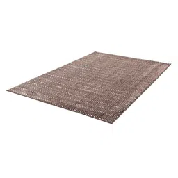 OBSESSIONS Brown & White Patterned Polypropylene Carpet image 2