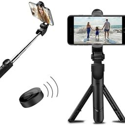 WHISTLE9 Selfie Stick | Extendable Selfie Stick with Tripod Stand and Detachable Wireless Bluetooth Remote, Ultra Compact Selfie Stick for Mobile Tripod 3 Axis Gimbal for Mobile-2
