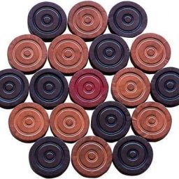 premium finish wooden carrom coins with sticker Carrom Pawns-picture-40