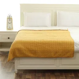 pluchi Beige Polyster Solid 120 Gsm Single Bed Quilts-picture-30
