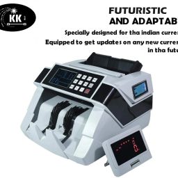 KK MART Heavy Duty Mix/Value Counter With Fake Note Detector(Dual Motor) Note Counting Machine image 2