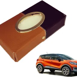 Chrom-Black-Tan Tisue Box Leatherete-70 Vehicle Tissue Dispenser-image-82
