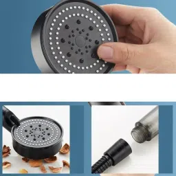 matyaj Modern high pressure 5 Functions black Handheld shower head Handheld image 4