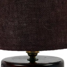 Devansh Brown Jute Table Lamp with Shade image 4