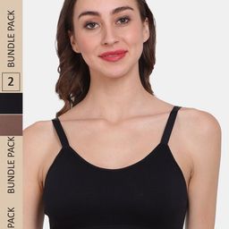 Amour Secret Pack Of 2 Removable Lightly Padded & Non-Wired Seamless Workout Bra-19