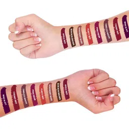 PERPAA Set of 2 Power Stay Liquid Matte Lipsticks 5ml Each - Brown+Mauve image 4