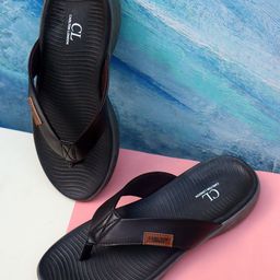 Carlton London Men Black Thong Flip-Flops-20