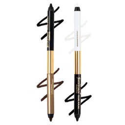 SHRYOAN Dual Set Of 2 Waterproof Kajal - 1.35g Each - Brown & White-21