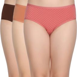 Pack of 3 Women Hipster Multicolor Panty-image-37