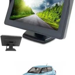 4.3 inch Dashboard Standing LCD TFT Monitor Display for Car Dashboard-103 Black LCD-image-1