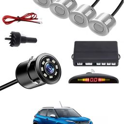 maties Car Parking Sensors - Set of 4 with Reverse Parking Camera (Silver)-210 Reversing Electromagnetic Parking Sensors With Camera-210 Parking Sensor-picture-48