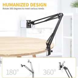 Wanzhow Best Overhead Tripod For Creating Cooking Video Webcam Sketch Product Review Tripod, Tripod Clamp, Tripod Ball Head, Monopod, Tripod Bracket image 2
